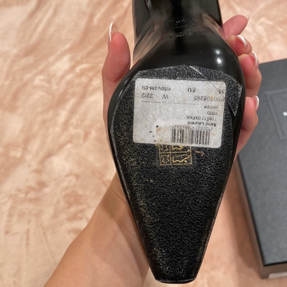 Saint Laurent Blade Embellished Pumps - Picture 4 of 6